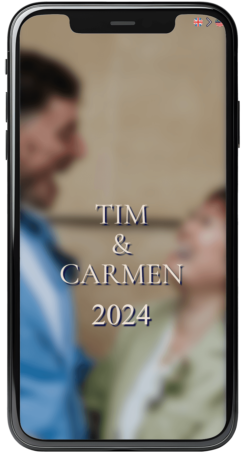 Tim and Carmen smilling